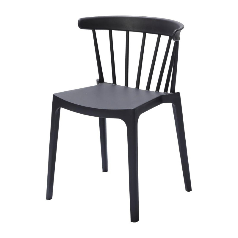 Cadeiras de Polipropileno Antracite - Conjunto de 4: Design elegante e conforto duradouro Cadeiras de Polipropileno Antracite - Conjunto de 4: Design elegante e conforto duradouro