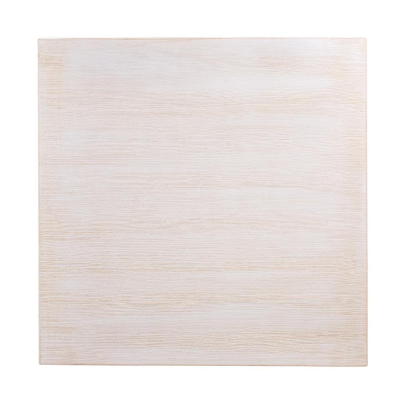 Tabuleiro de Mesa Quadrado Pré-perfurado Vintage Branco 700 mm Bolero - Alta qualidade em vime
