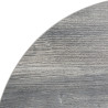Tabuleiro de Mesa Redondo em Melamina Cinza 600 mm - Bolero, resistente e elegante