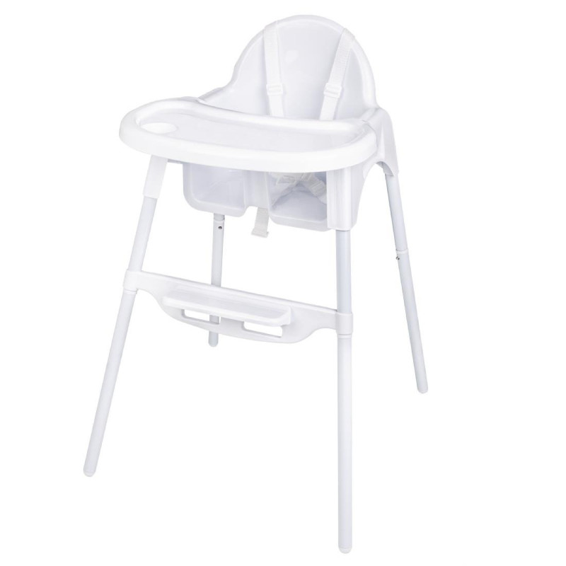 Cadeira Alta para Bebê Branca Brilhante Bolero - Segurança e Conforto Cadeira Alta para Bebê Branca Brilhante Bolero - Segurança e Conforto