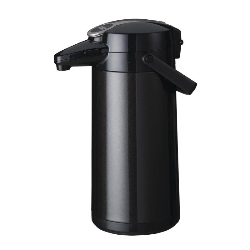 Jarro de bomba preto metálico Bravilor Bonamat 2,2L - Desempenho isolante Jarro de bomba preto metálico Bravilor Bonamat 2,2L - Desempenho isolante