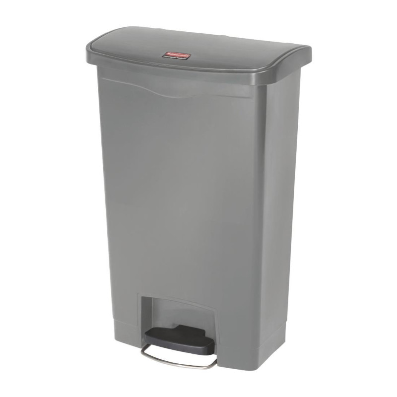 Lixeira com Pedal Frontal Cinza 50L - Higiênica e Prática | Rubbermaid Lixeira com Pedal Frontal Cinza 50L - Higiênica e Prática | Rubbermaid