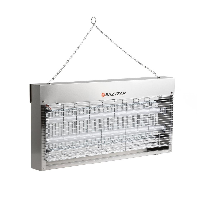 Dedetizador LED 20W Inox Escovado - Eazyzap: Solução profissional eficiente Dedetizador LED 20W Inox Escovado - Eazyzap: Solução profissional eficiente