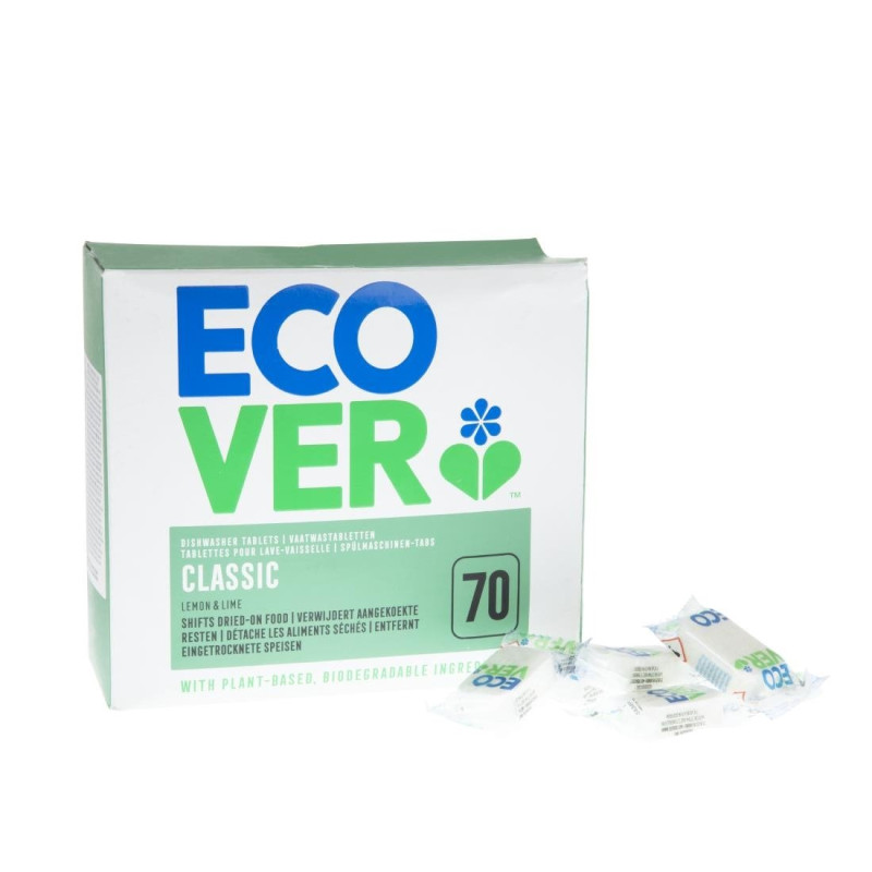 Tabletes para lava-louças Pack de 70 - Limpeza poderosa e respeitosa ao meio ambiente Tabletes para lava-louças Pack de 70 - Limpeza poderosa e respeitosa ao meio ambiente