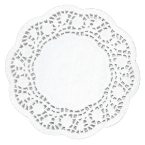 Individuais redondos de papel 165mm Pacote de 250 - Marca Olympia