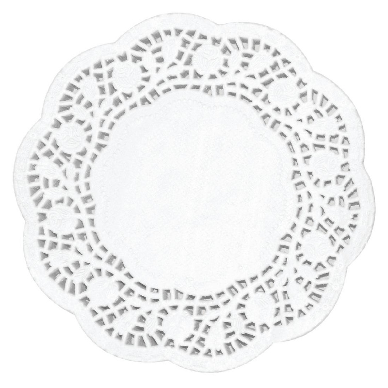 Individuais redondos de papel 165mm Pacote de 250 - Marca Olympia Individuais redondos de papel 165mm Pacote de 250 - Marca Olympia