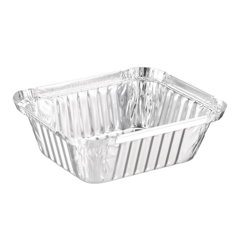 Barquetes retangulares de alumínio 450ml - Conjunto de 500 | Qualidade e praticidade Barquetes retangulares de alumínio 450ml - Conjunto de 500 | Qualidade e praticidade