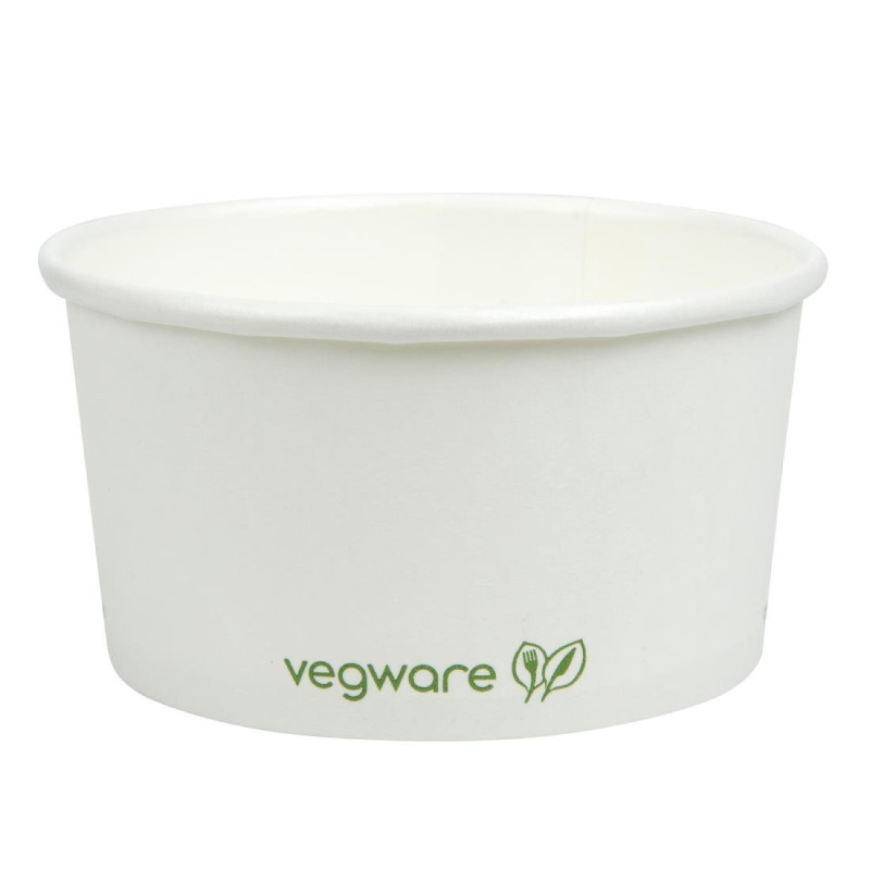 Taças de sopa/sorvete compostáveis 170ml - Lote 1000 Vegware Taças de sopa/sorvete compostáveis 170ml - Lote 1000 Vegware