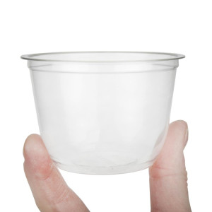 Potes Transparentes PET Recicláveis 227 ml - Destaque as suas criações culinárias!