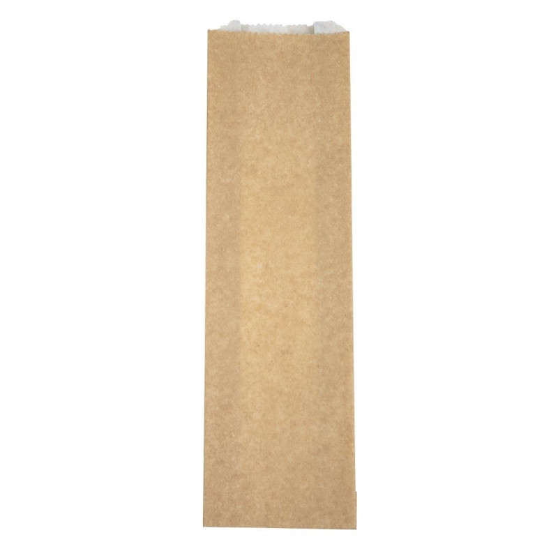 Sacolas para lanches quentes compostáveis Vegware 356 x 101 mm - Pacote com 500 unidades, FC897 Sacolas para lanches quentes compostáveis Vegware 356 x 101 mm - Pacote com 500 unidades, FC897
