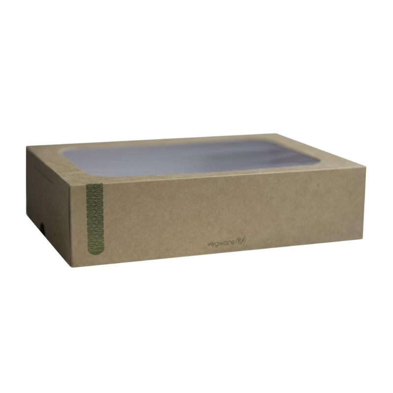 Caixas Compostáveis Padrão | Vegware - Pacote com 50 Caixas Compostáveis Padrão | Vegware - Pacote com 50