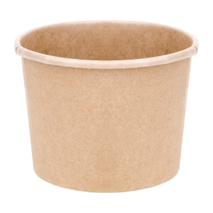 Copos de sopa 340 ml 98 mm - Pacote de 500 em Cartão Kraft