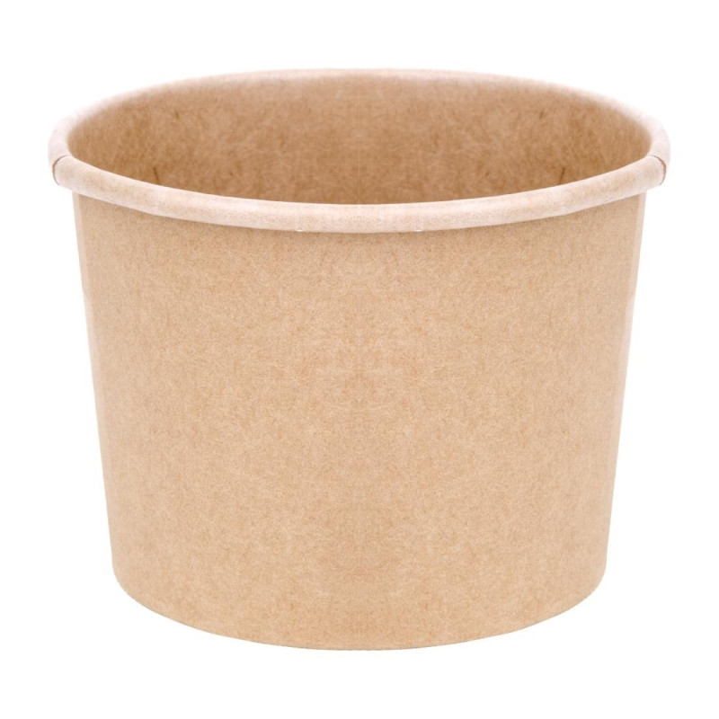 Copos de sopa 340 ml 98 mm - Pacote de 500 em Cartão Kraft Copos de sopa 340 ml 98 mm - Pacote de 500 em Cartão Kraft
