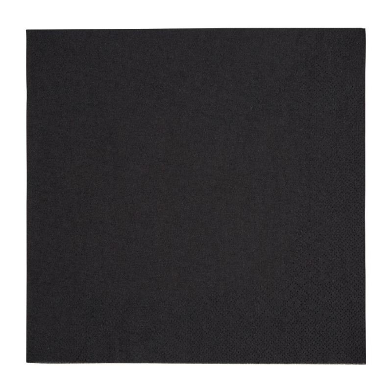 Guardanapos de Jantar 3 Dobras Pretos 400mm - Pacote de 1000 - Qualidade Superior Guardanapos de Jantar 3 Dobras Pretos 400mm - Pacote de 1000 - Qualidade Superior