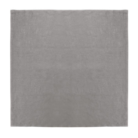 Guardanapos de mesa de linho cinza 400 x 400 mm - Conjunto de 12 - Olympia