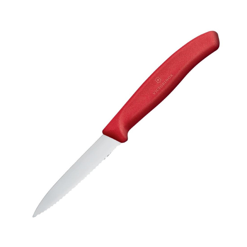 Couteau D'office Dente Pointu Victorinox 8 cm Rouge - Précision et Qualité Couteau D'office Dente Pointu Victorinox 8 cm Rouge - Précision et Qualité