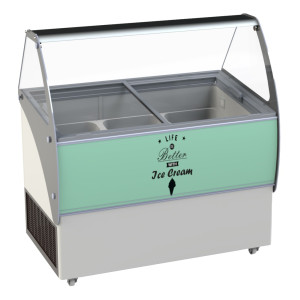 Vitrina de gelo - Estática - 10 x 5 L - CombiSteel