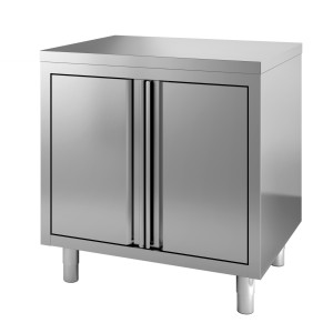 Móvel Inox Baixo com 2 Portas - L 800 x P 700 mm – Qualidade CombiSteel