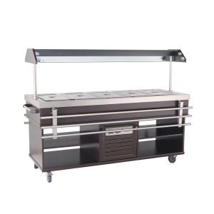 Buffet Quente CombiSteel - Aço Inoxidável GN 1/1 & Iluminação LED
