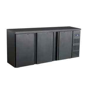 Frigorífico de Bar Traseiro 3 Portas Preto - Capacidade 537L - Assistência Técnica CombiSteel