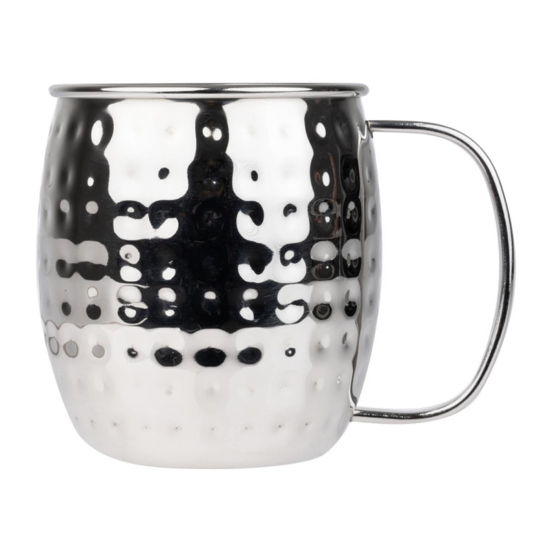 Caneca de Aço Inoxidável Martelado - 440 ml - Conjunto de 6 - Olympia Caneca de Aço Inoxidável Martelado - 440 ml - Conjunto de 6 - Olympia