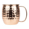 Caneca de Aço Inoxidável Martelado Cobreado - 440 ml - Conjunto de 6 - Olympia