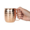 Caneca de Aço Inoxidável Martelado Cobreado - 440 ml - Conjunto de 6 - Olympia