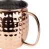 Caneca de Aço Inoxidável Martelado Cobreado - 440 ml - Conjunto de 6 - Olympia