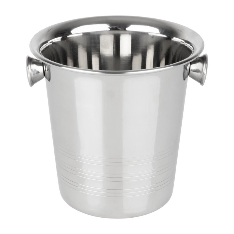 Balde de Gelo em Aço Inoxidável com Alças e Ranhuras - 1050 ml - Olympia Balde de Gelo em Aço Inoxidável com Alças e Ranhuras - 1050 ml - Olympia