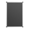 Quadro Magnético Preto - 400 x 600 mm - Olympia