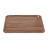 Plateau Stratifié Lisse Capri Noyer - 460 x 360 mm - Lot de 24 - Cambro