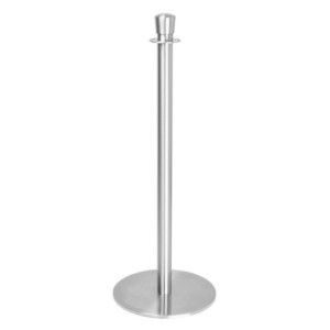 Poteau de Acolhimento Base Placa Inox Escovado - Lote de 2 - Bolero