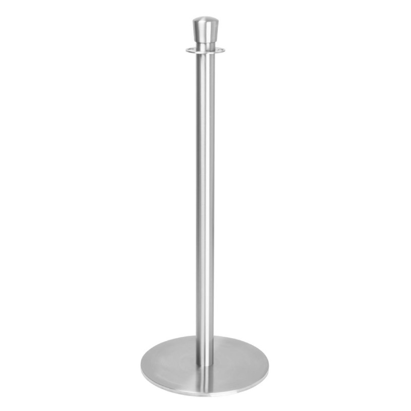Poteau de Acolhimento Base Placa Inox Escovado - Lote de 2 - Bolero Poteau de Acolhimento Base Placa Inox Escovado - Lote de 2 - Bolero