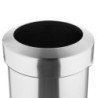 Lixeira de Aço Escovado com Tampa Aberta - 70 L - Bolero