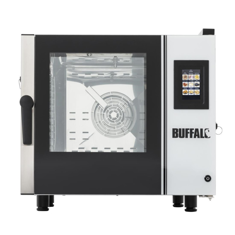 Forno Misto Compacto com Tela Sensível ao Toque - 6 x GN 1/1 - Buffalo Forno Misto Compacto com Tela Sensível ao Toque - 6 x GN 1/1 - Buffalo