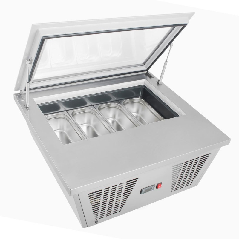 Countertop Ice Cream Freezer - 4 Ice Cream Tubs - Polar Countertop Ice Cream Freezer - 4 Ice Cream Tubs - Polar