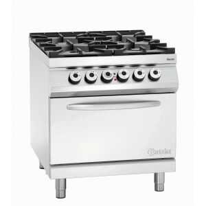 Forno com 4 queimadores vivos série 900 - Forno elétrico GN 2/1 da marca Bartscher.