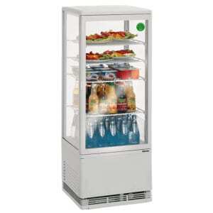 Mini vitrine refrigerada profissional de 98 litros