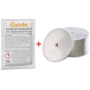 Pack de descalcificação e filtros para suas máquinas de café e percolador.