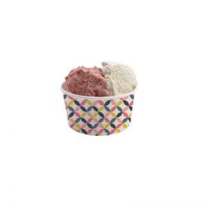Pote de gelado e sobremesa 150 ml - Tamanho médio - Ecologicamente responsável - Pacote com 50