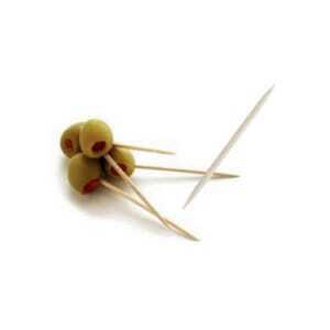 Palitos de dente de 2 pontas de bambu - Pacote com 1000