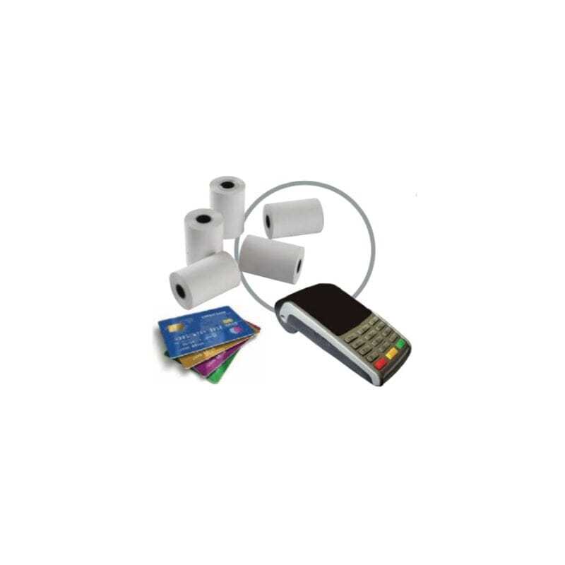 Rolo de Papel Térmico para TPA Cartões Bancários - 57 x 60 mm - Pacote com 10 Rolo de Papel Térmico para TPA Cartões Bancários - 57 x 60 mm - Pacote com 10