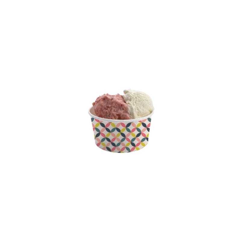 Pote de gelado e sobremesa 90 ml - Formato pequeno - Ecologicamente responsável - Pacote com 50 Pote de gelado e sobremesa 90 ml - Formato pequeno - Ecologicamente responsável - Pacote com 50