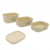 Tampa de Celulose de Bambu para Bandeja de Bambu - Conjunto de 50