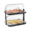 Vitrina Buffet com Tampa Deslizante - 2 Bandejas - HENDI