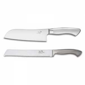 Conjunto de facas Santoku + Pão Deglon.