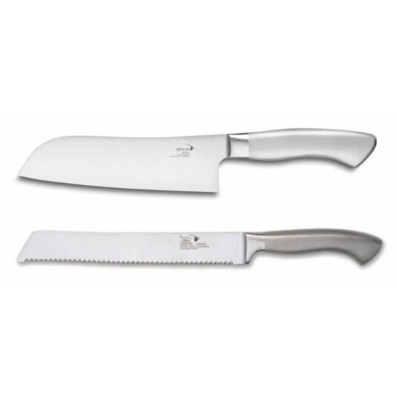 Conjunto de facas Santoku + Pão Deglon. Conjunto de facas Santoku + Pão Deglon.