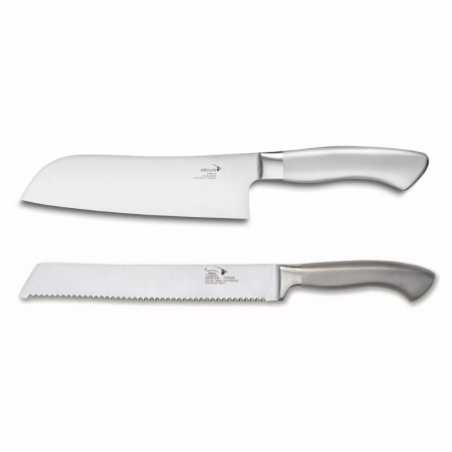 Conjunto de facas Santoku + Pão Deglon.