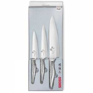Conjunto de 3 facas Shoso - Versáteis e duráveis