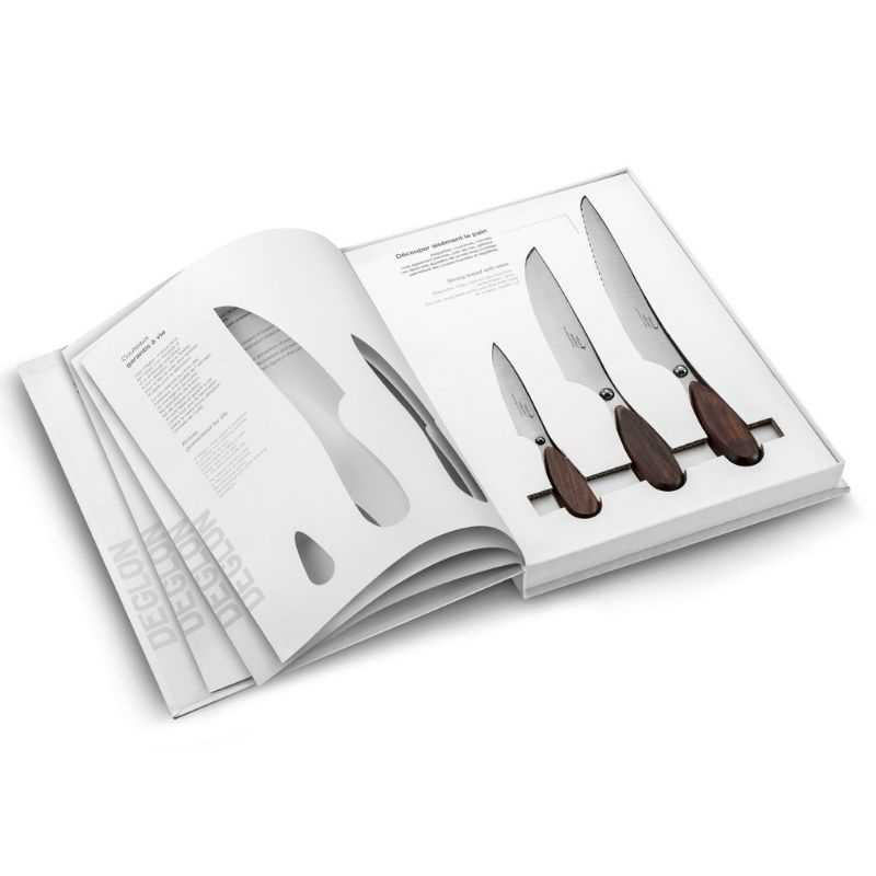 Set of 3 professional knives from the brand Déglon Set of 3 professional knives from the brand Déglon